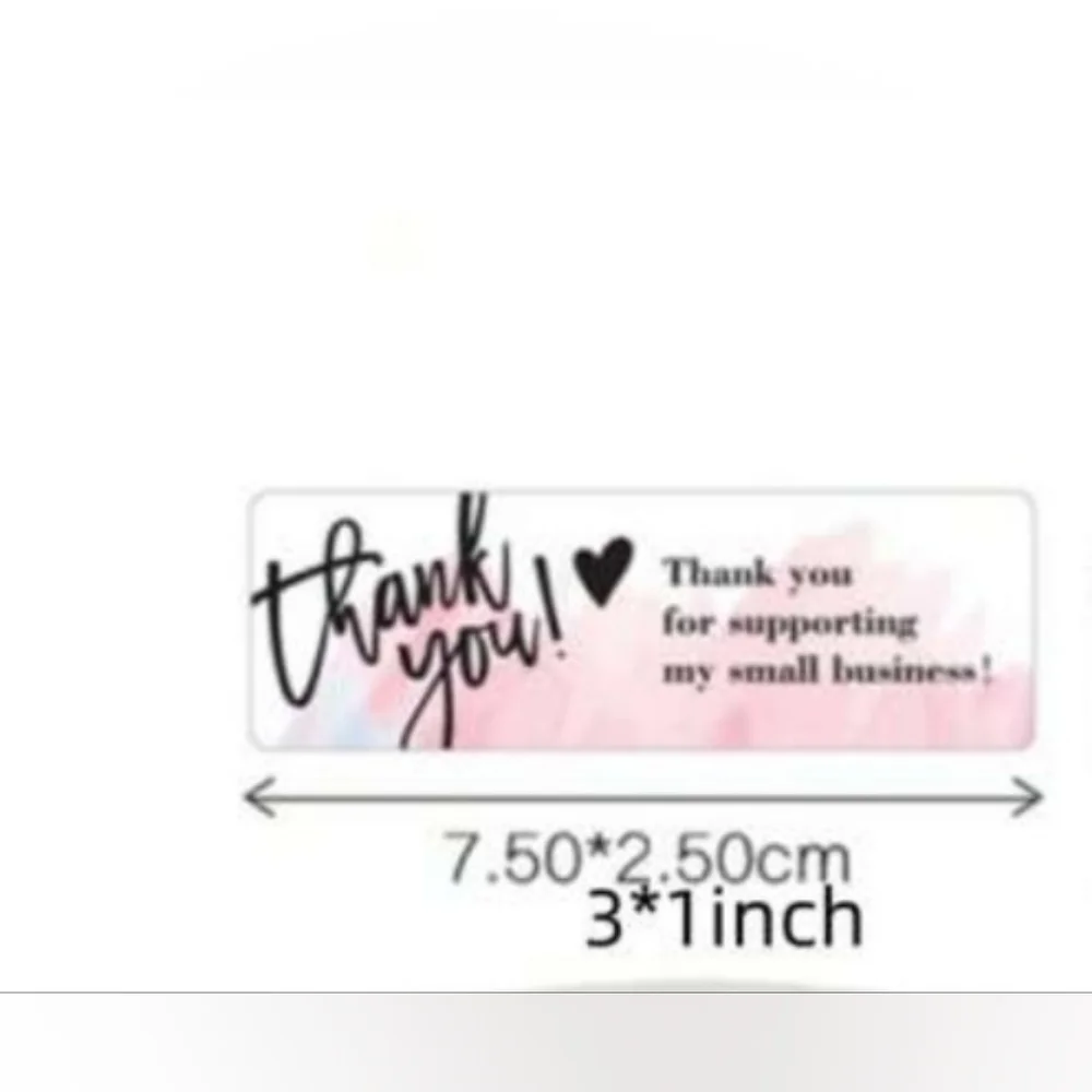 New 120 Thank you for supporting my small business stickers